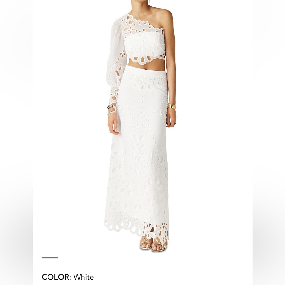 Ba&Sh Set - Vesper Top & Vadja Eyelet Maxi Skirt